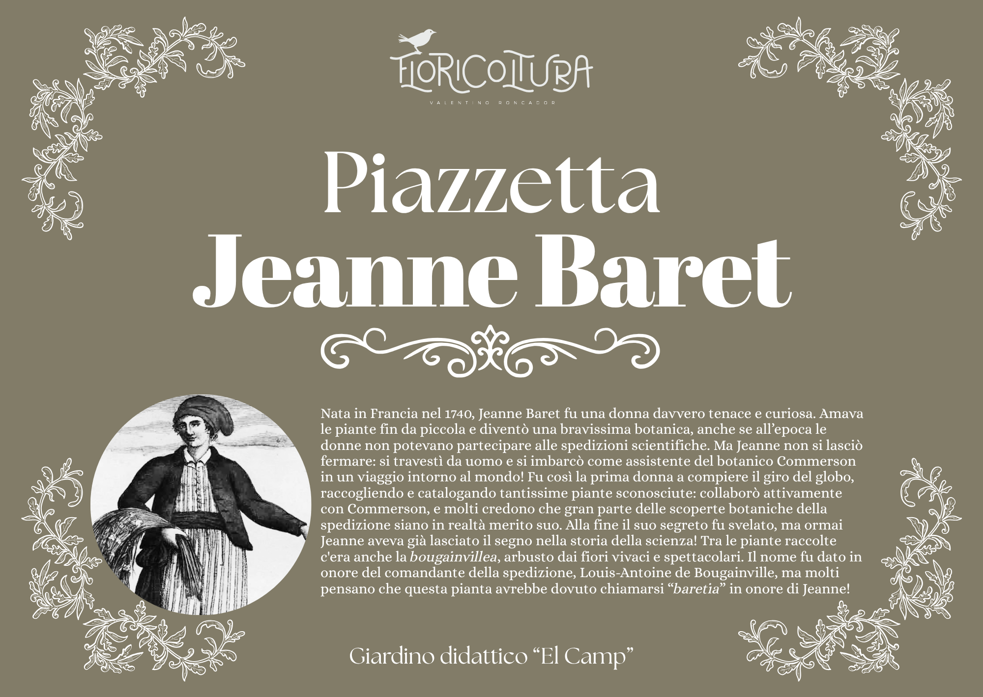 Targa Jeanne Baret_Floricoltura Roncador Valentino